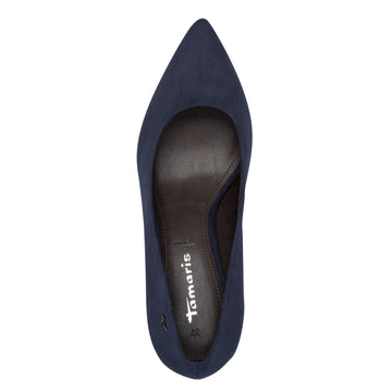 Womens Tamaris 22413 Block Heels - Navy