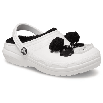 Crocs Toddler Classic Lined - I Am Panda Bear - White