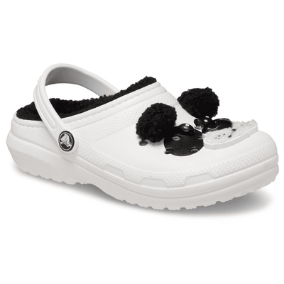 Crocs Toddler Classic Lined - I Am Panda Bear - White