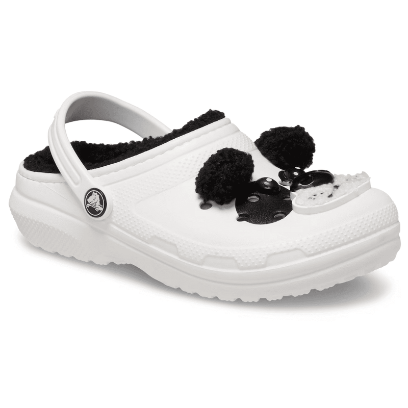 Crocs Toddler Classic Lined - I Am Panda Bear - White