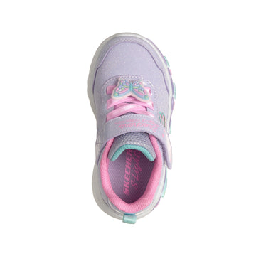 Girls Skechers 303066N Purple Sparkle Butterfly Lil Butterfly Bliss Trainer - Infant - Lavender