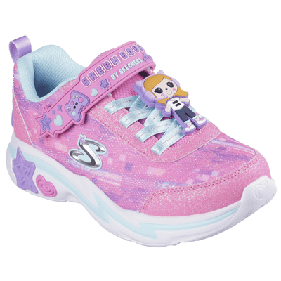Skechers Girls Snuggle Sneaks- Skech Squad - Pink Multi
