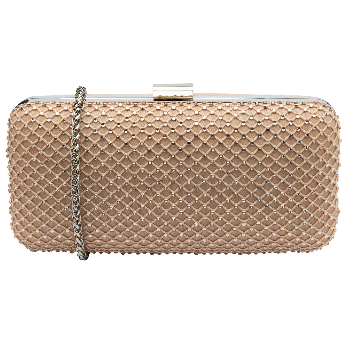 Womens Lotus ULG086 Nude Diamente Clutch Labonita Bag