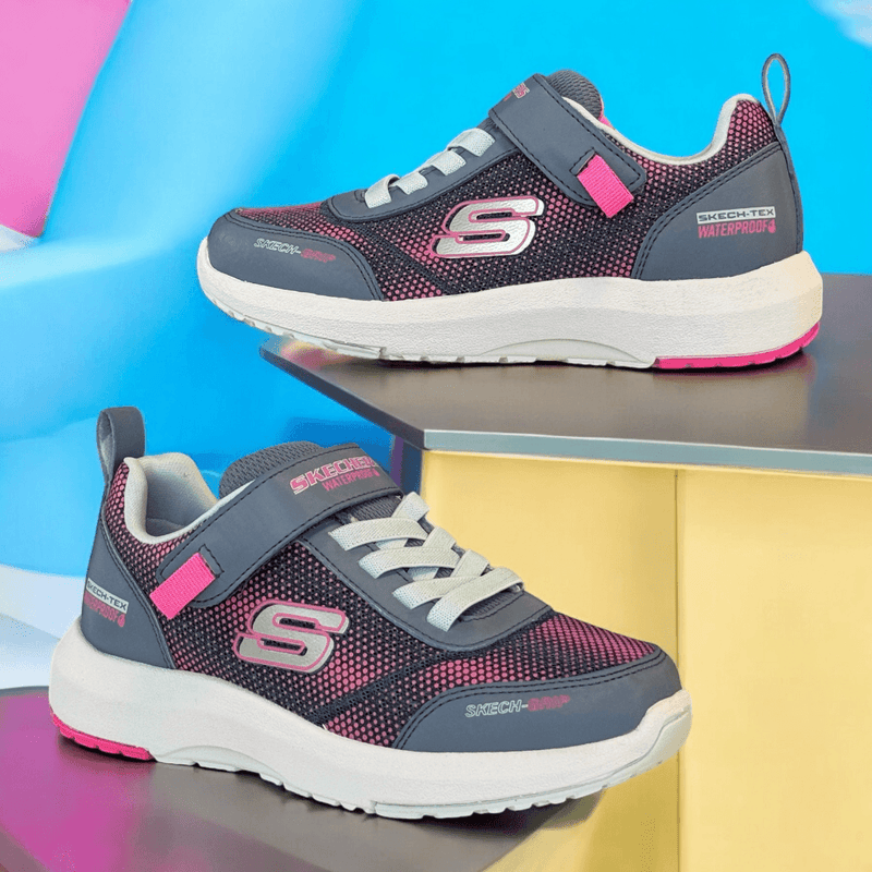 Girls Skechers Dynamic Tread Journey Time - Charcoal