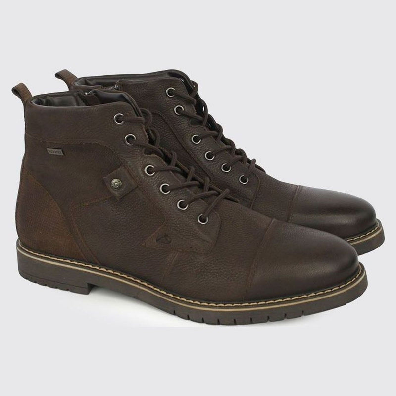 Mens Dubarry Stetson Leather Ankle Boots - Cigar