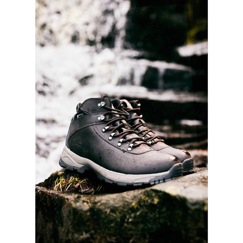 Mens Hi-Tec Eurotrek Lite Waterproof Dark Chocolate Hiking Boots - Dark Chocolate