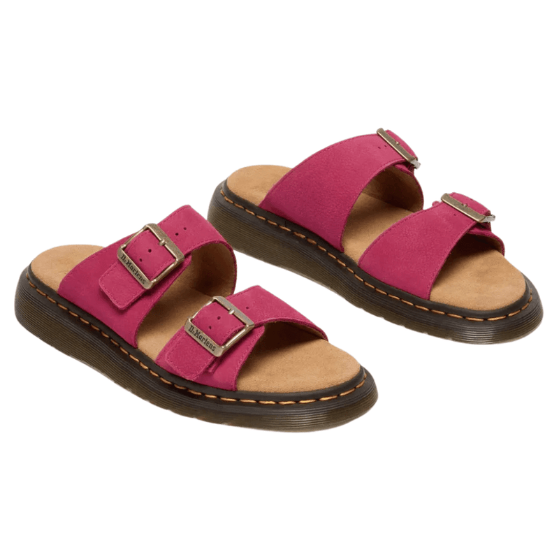 Womens Dr Martens Josef Buckle Mule Sandals - Pink