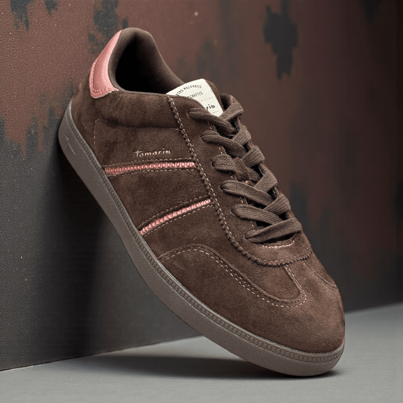 Womens Tamaris 23624 Gumsole Trainer - Mocca