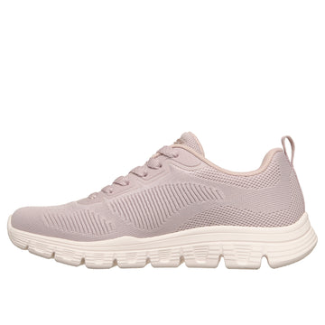 Womens Skechers 117700 Engineered Knit Lace Up Bobs B Lite Trainer - Lilac