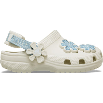 Toddler Crocs Denim Flower Classic Clogs - Denim Flower