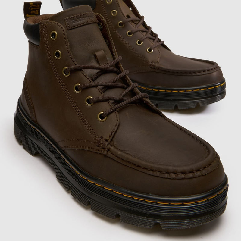 Unisex Dr. Martens Bridwell Chukka Brown Crazy Horse Leather Ankle Boots - Brown
