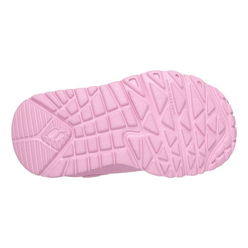 Toddler Girls Skechers Uno Lite - Bear Spirit Pink Trainers - Pink
