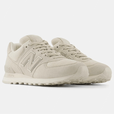 New Balance Women's 574 Trainers - Angora with Calcium - Beige