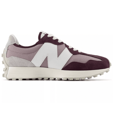 Mens New Balance 327 Mesh Trainers - Plum Brown