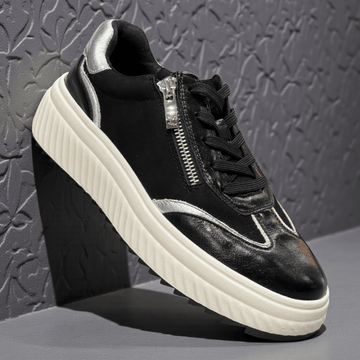 Womens Caprice 23600 Black Trainers - Black
