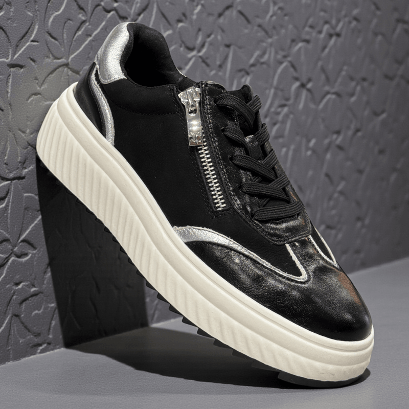 Womens Caprice 23600 Black Trainers - Black
