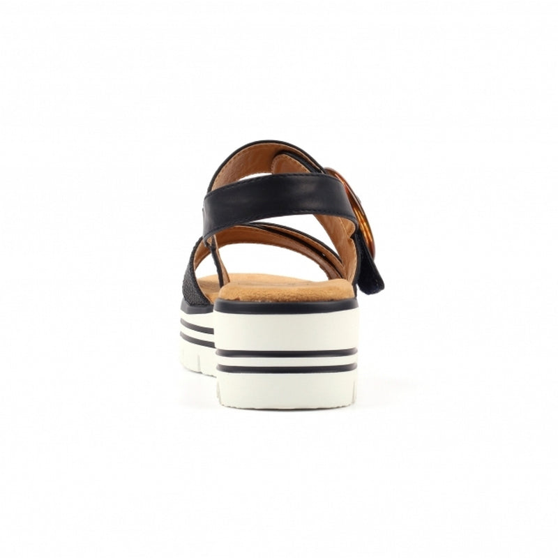 Womens Lunar JLB011 Elise Sandals - Navy