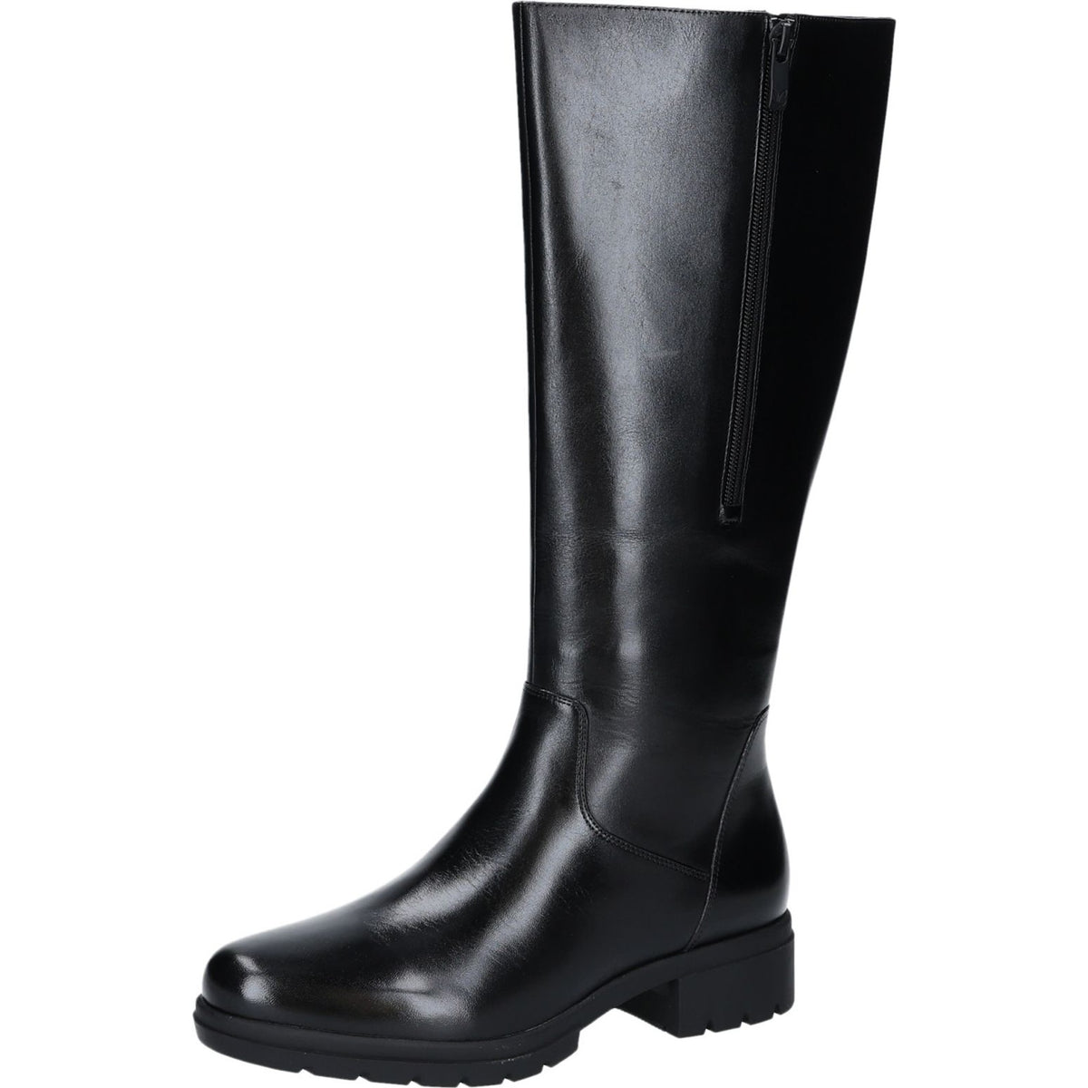 Womens Caprice 25508 Black Nappa Long Boots