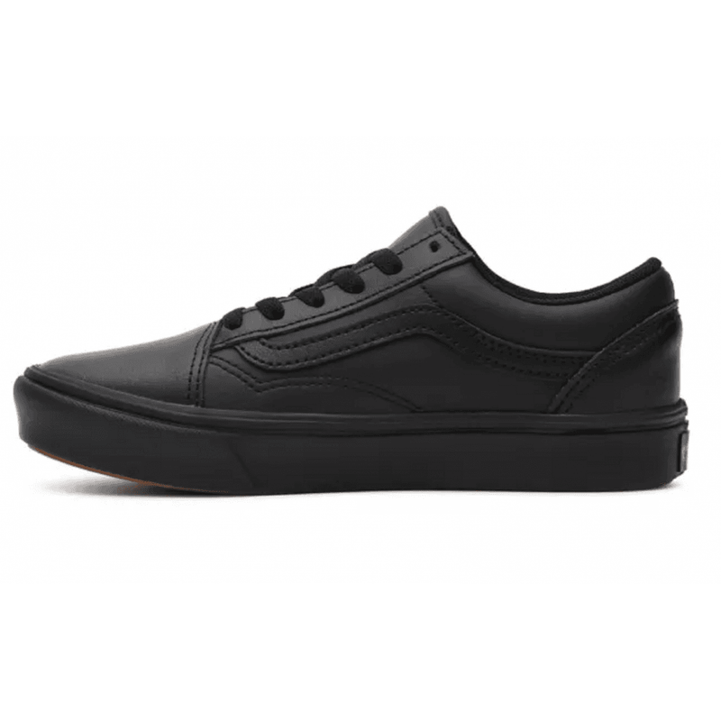 Vans Kids Comfycush Old Skool Black Lace Trainer - Black