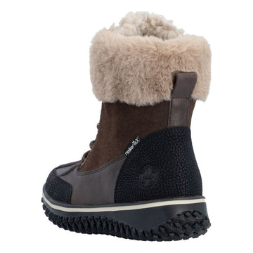 Womens Rieker Z4203 Brown Boots - Brown