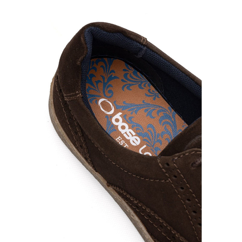 Mens Base London Christo Casual Shoes - Brown