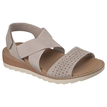 Womens Skechers 113890 Taupe Arch Fit Oasis Sandals - Taupe