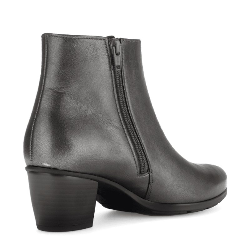 Womens Gabor 55.524 Eleanor Steel Grey Leather Ankle Boot - Steel Grey