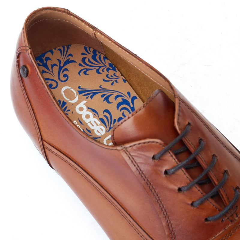 Mens Base London Angelo Tan Formal Lace-up Shoes - Tan
