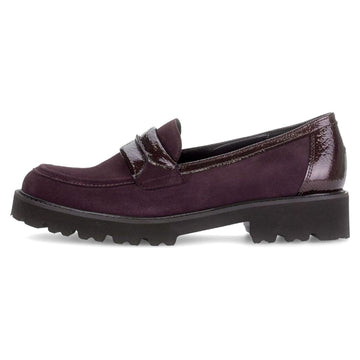 Womens Gabor 4013 Loafers - Mulberry