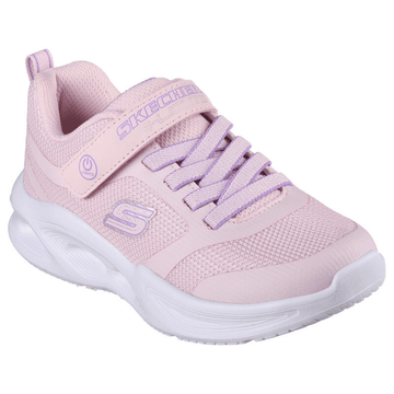 Skechers Girls Sola Glow Light Pink Light Up Trainers - Light Pink
