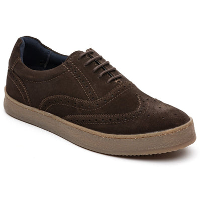 Mens Base London Christo Casual Shoes - Brown