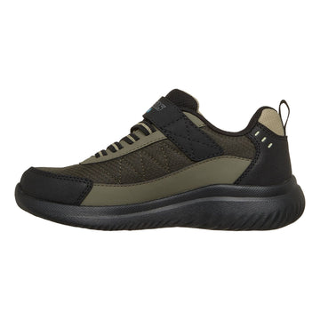 Little Kids Boys Skechers Bounder 2.0 - Aqua Pace Black / Olive Waterproof Trainers - Black / Olive