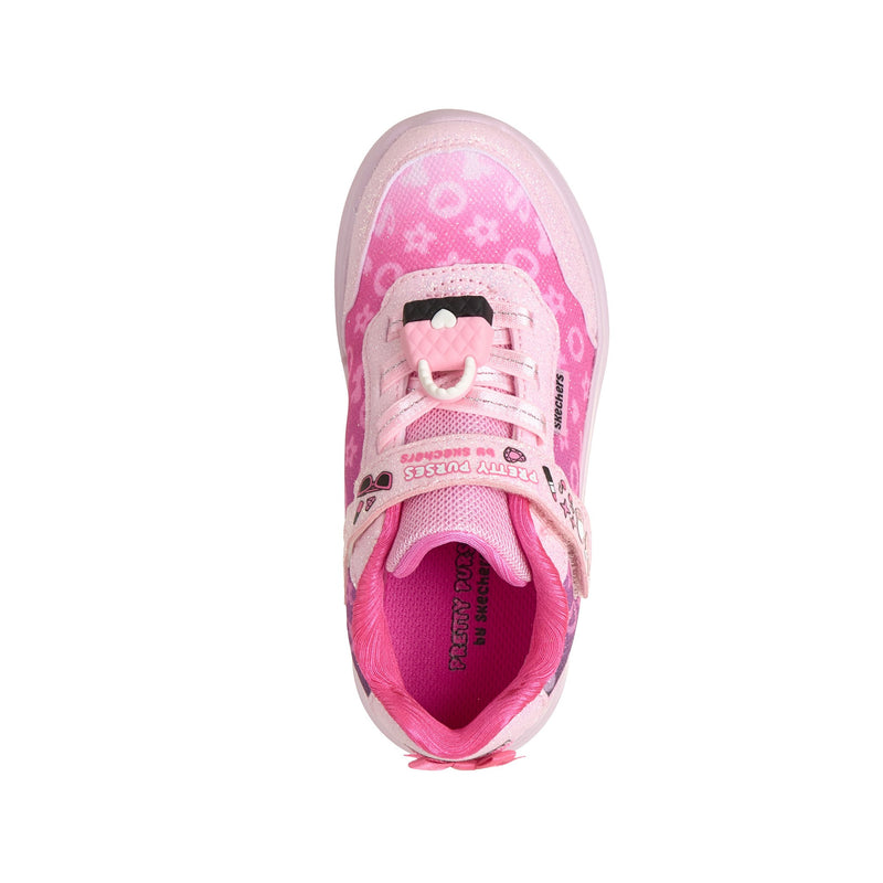 Girls Skechers 302199N Pink Power Jams 2.0 Trainers - Infant - Pink