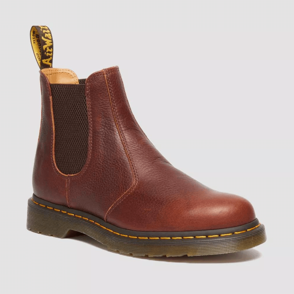 Mens Dr Martens 2976 Ambassador Soft Leather Chelsea Boots - Cashew