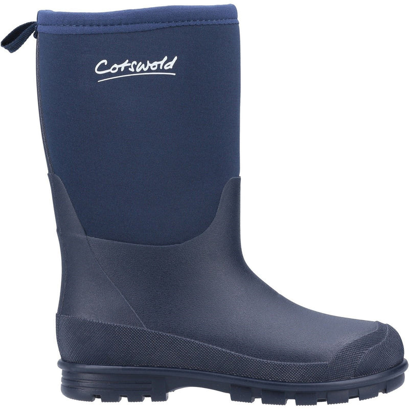 Kids Cotswold Hilly Neoprene Wellingtons - Navy