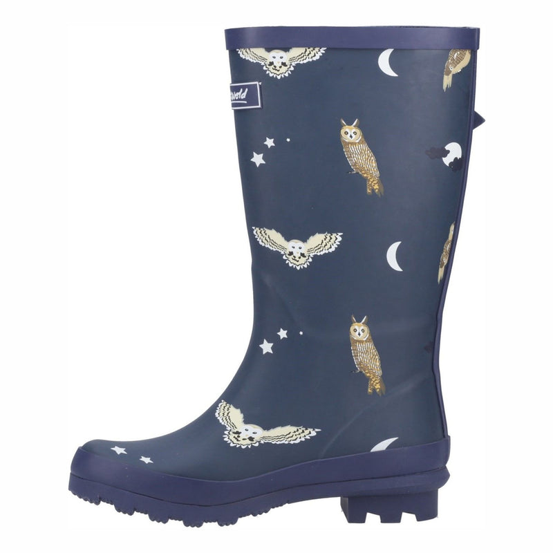 Kids Cotswold Woodland Wellingtons - Owls