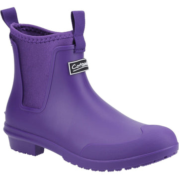 Womens Cotswold Grosvenor Ankle Wellingtons - Purple