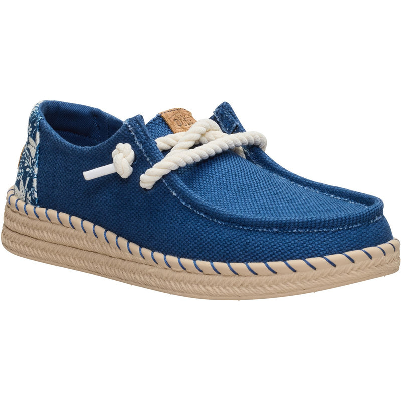 Womens Heydude Wendy Espadrille Hibiscus - Ensign Blue