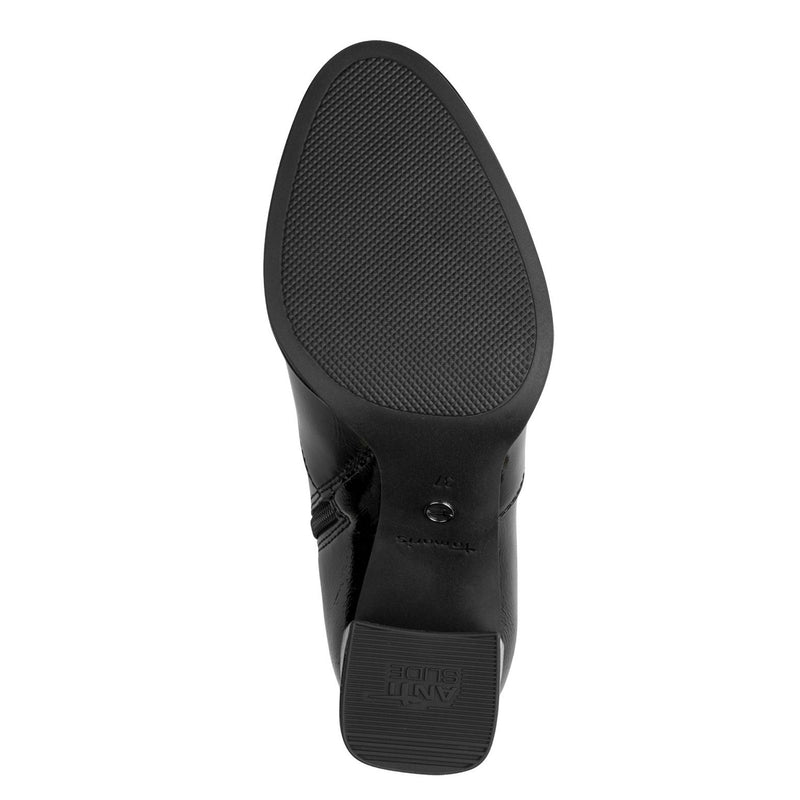 Womens Tamaris 25357 Ankle Boots - Black Patent