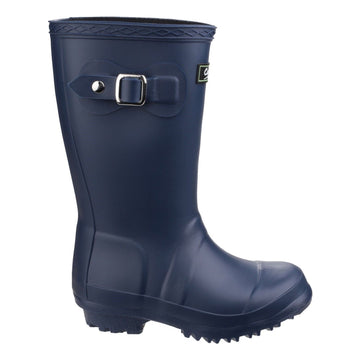 Kids Cotswold Buckingham Waterproof Wellingtons - Navy