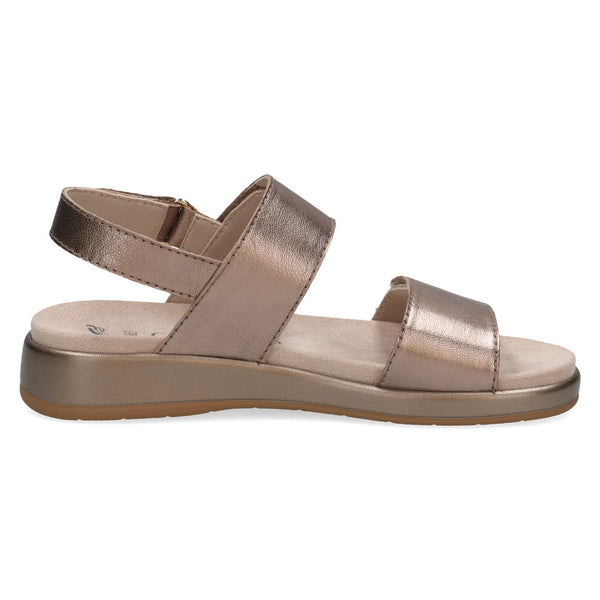 Womens Caprice 28207 Taupe Metallic Sandals - Taupe Metallic