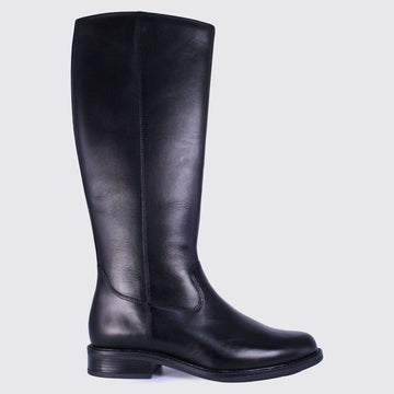 Womens Dubarry Cadence Leather Long Boots - Black