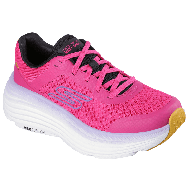 Womens Skechers Max Cushioning Endeavour Trainers - Raspberry - Pink