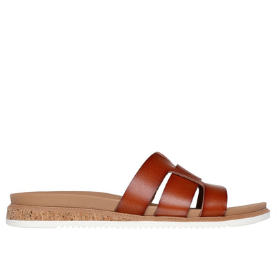 Womens Skechers 114707 Desert Kiss Low Sandals - Chestnut