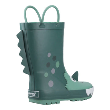 Kids Cotswold Puddle Boot 3D Wellingtons - Dino