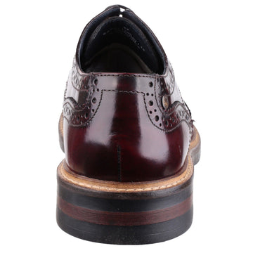 Mens Base London Woburn Formal Lace-up Shoes - Bordo