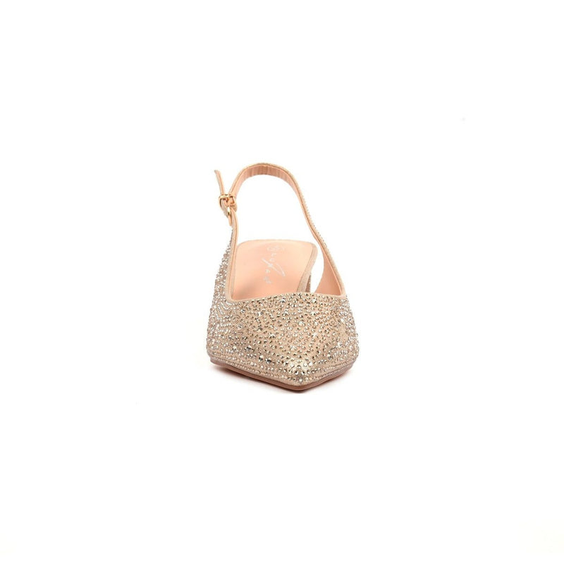 Womens Lunar Milan Slingback Heels - Gold