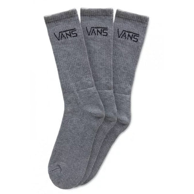 Vans Mens Grey Classic Kick Socks (3 Pairs) - Grey