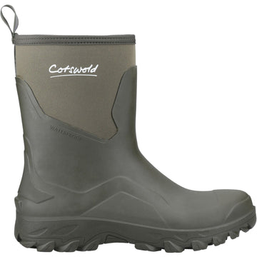 Mens Cotswold STANDLAKE Green Wellingtons - Green