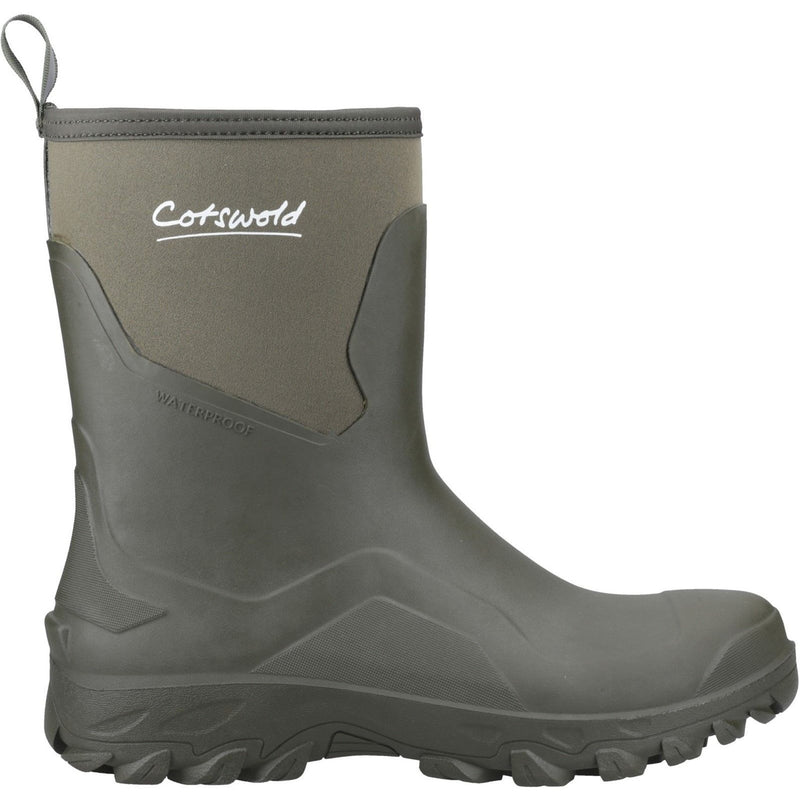 Mens Cotswold STANDLAKE Green Wellingtons - Green